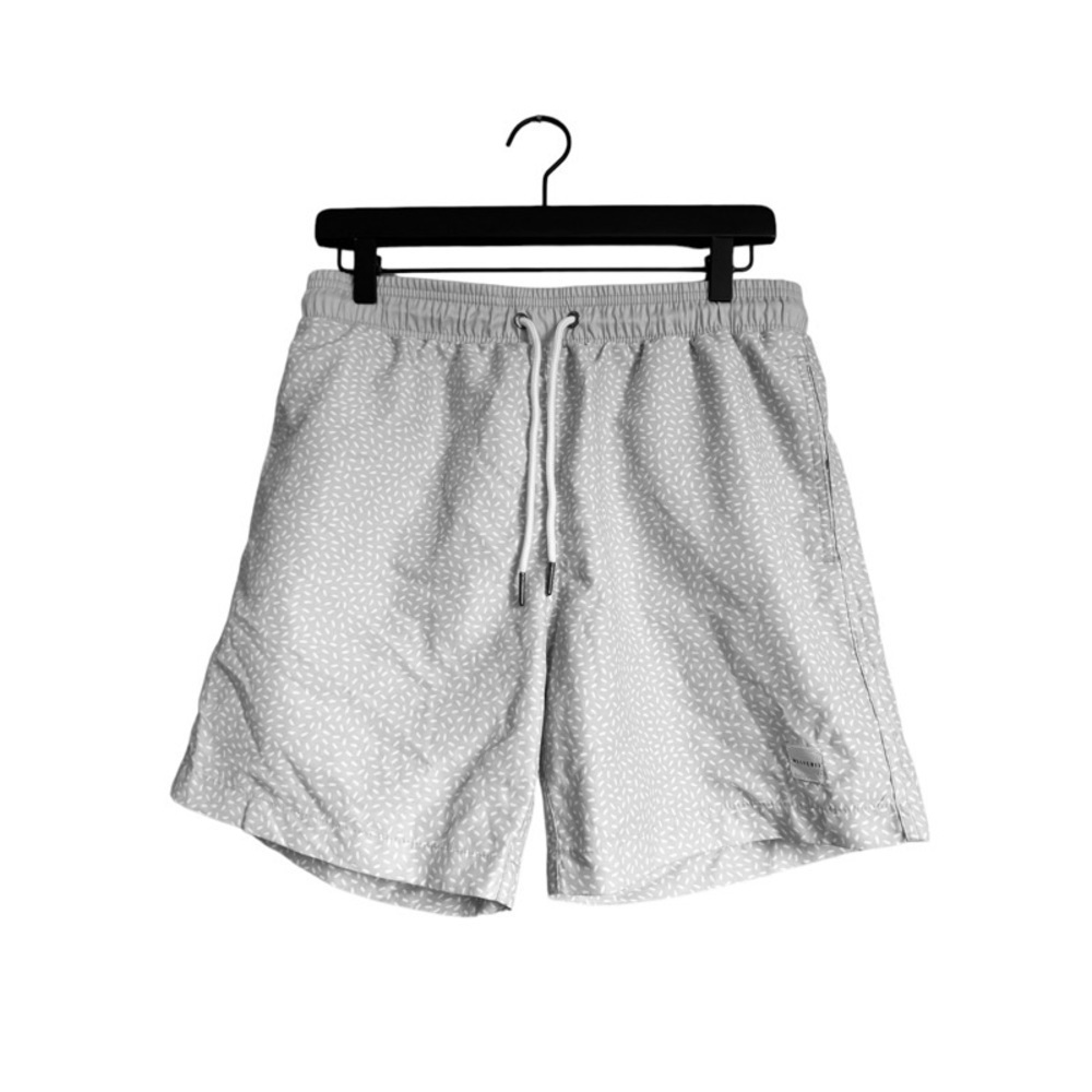 ALLFENIX Grey Patterned Swim Trunks
